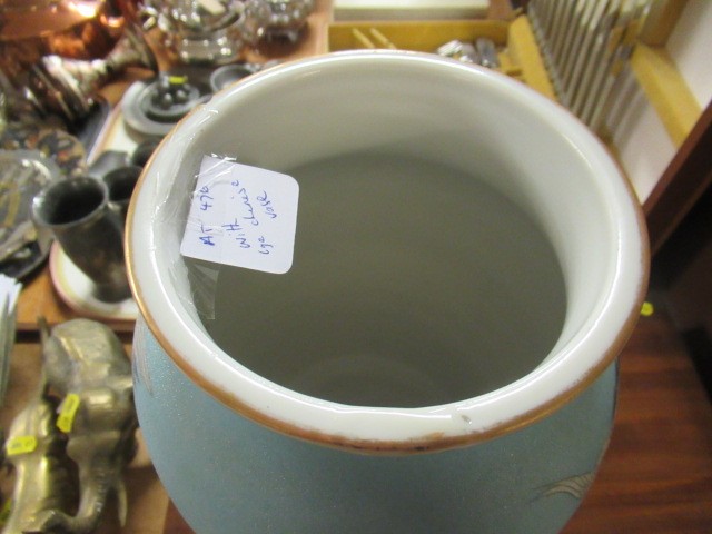 LARGE CHINESE VASE AND A JAPANESE VASE Image