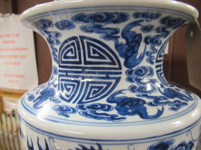 LARGE CHINESE VASE AND A JAPANESE VASE Image