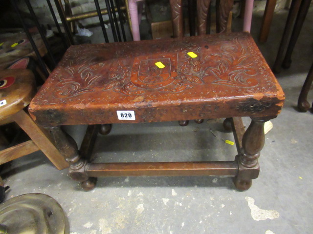 CARVED STOOL Image