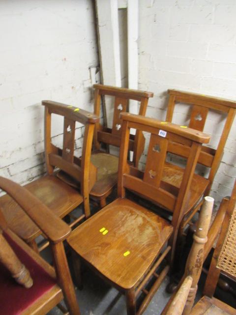 SET OF FOUR WOODEN CHAIRS Image