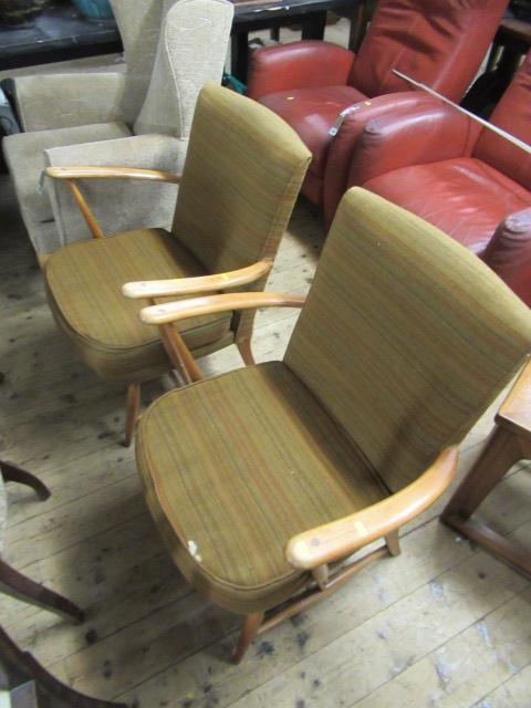 PAIR OF ERCOL ARMCHAIRS Image
