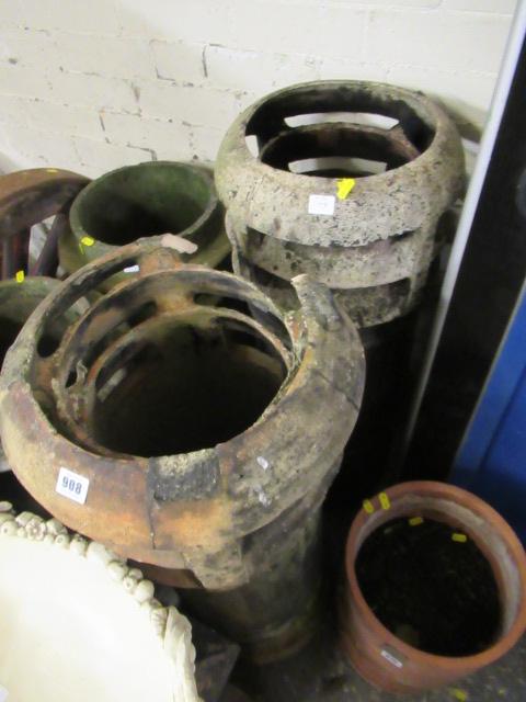 TWO LARGE CHIMNEY POTS Image