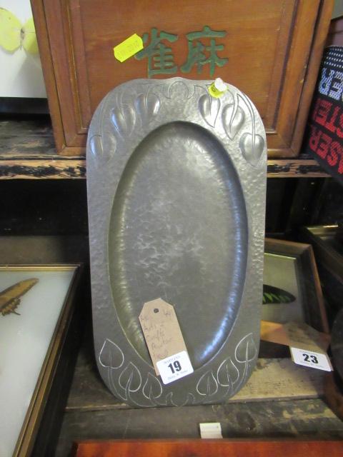 ARTS AND CRAFTS PEWTER TRAY Image