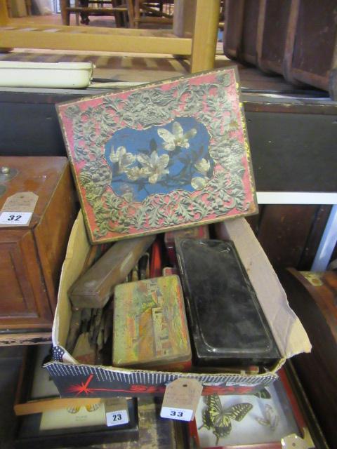 BOX OF PENS AND FOUNTAIN NIBS ETC Image