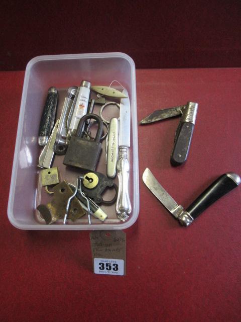 TUB OF PEN KNIVES ETC Image