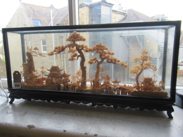 CASED ORIENTAL CORK DIORAMA Image