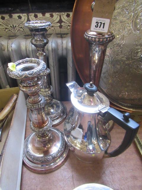 THREE CANDLESTICKS AND A WATER JUG Image