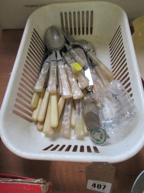 BOX OF CUTLERY AND DANCE AWARD MEDALS Image