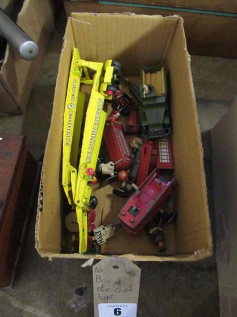 BOX OF DIECAST TOYS Image