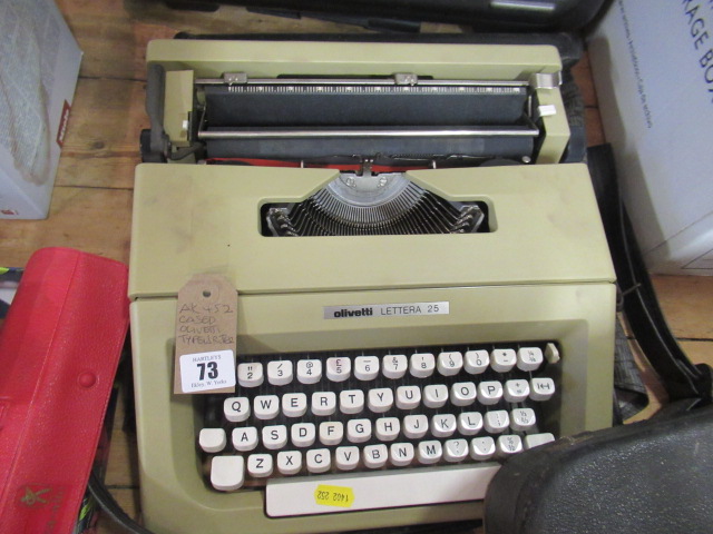 CASED OLIVETTI TYPEWRITER Image