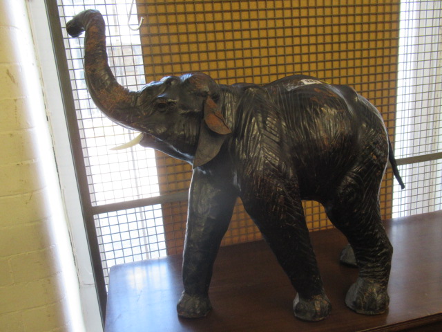 LARGE LEATHER ELEPHANT Image