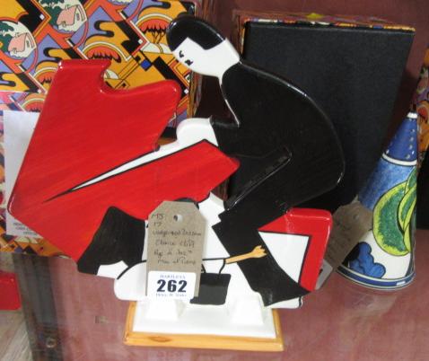 WEDGWOOD CLARICE CLIFF AGE OF JAZZ MAN AND PIANO Image