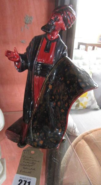 ROYAL DOULTON FLAMBE CARPET SELLER FIGURE Image