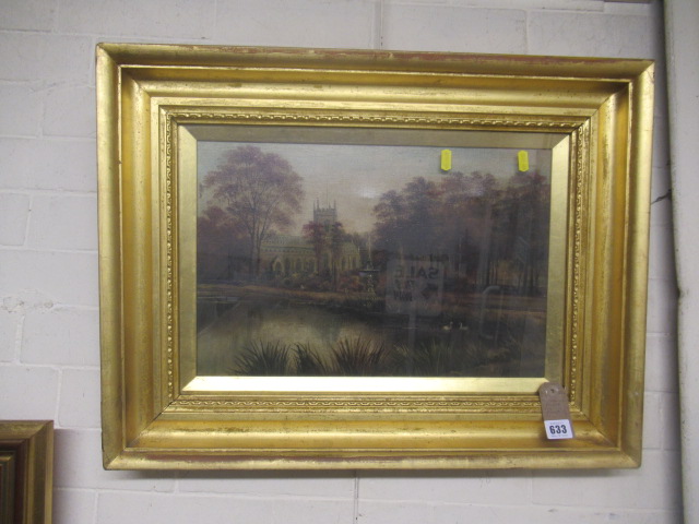 GILT FRAMED OIL BY G WILLIS PRYCE Image