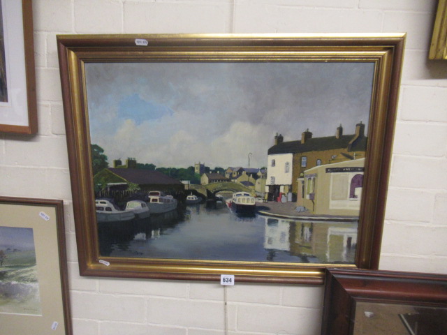 OIL OF SKIPTON CANAL BASIN BY J PARKER Image