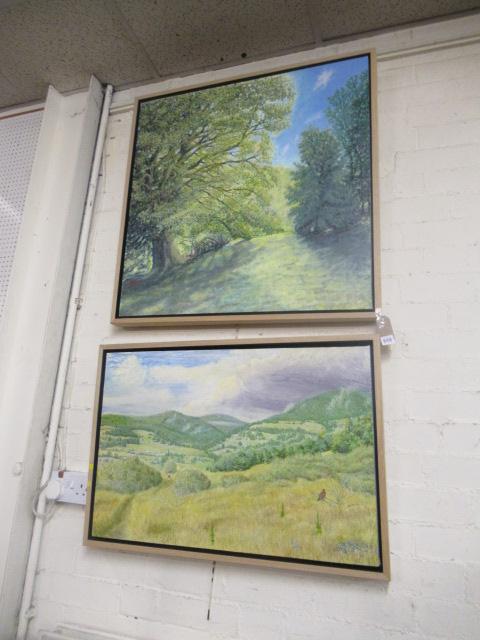 LARGE OIL AND ANOTHER BY RICHARD CLARK Image