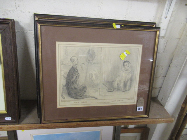 PAIR OF CARTOON PRINTS Image