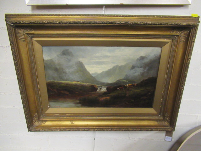 SIGNED OIL HIGHLAND SCENE Image