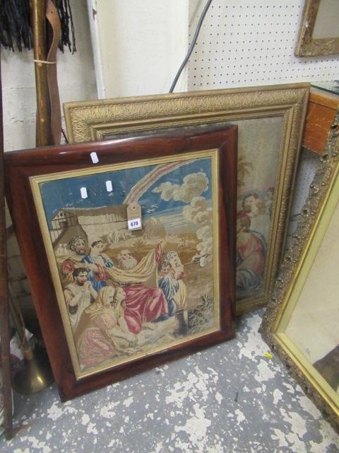 TWO FRAMED TAPESTRIES Image