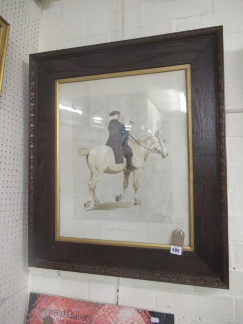 OAK FRAMED PRINT ENTITLED THE PARSON BY CECIL ALDIN Image