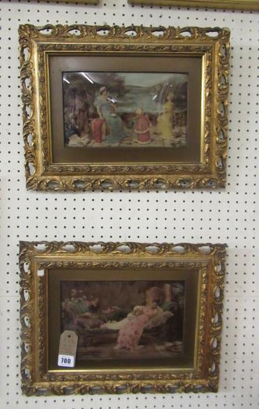 PAIR OF GILT FRAMED CRYSTOLEUMS Image