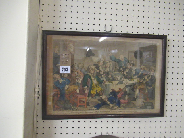 HOGARTH 1812 TINTED PRINT Image