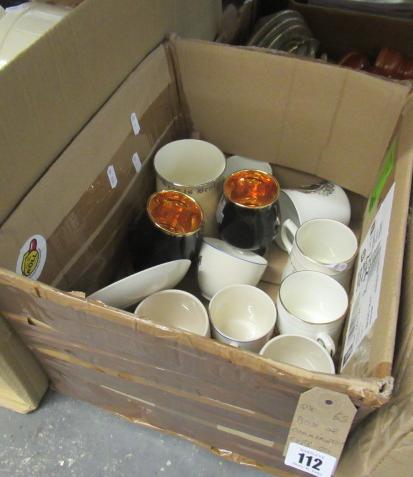 BOX OF COMMEMORATIVE CUPS Image