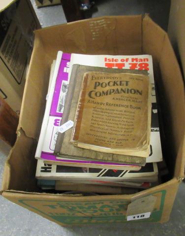 BOX OF MOTOR RACING BOOKS Image