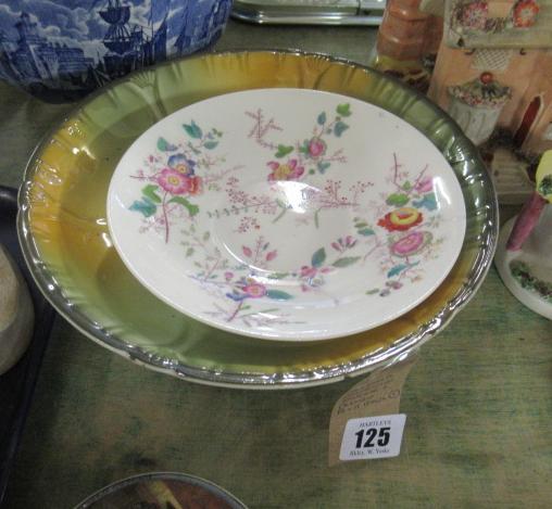 FELSPAR PORCELAIN SAUCER AND GERMAN FRUIT BOWL Image