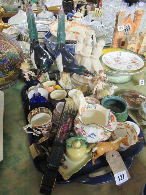 TRAY OF BESWICK AND OTHER CERAMICS  Image