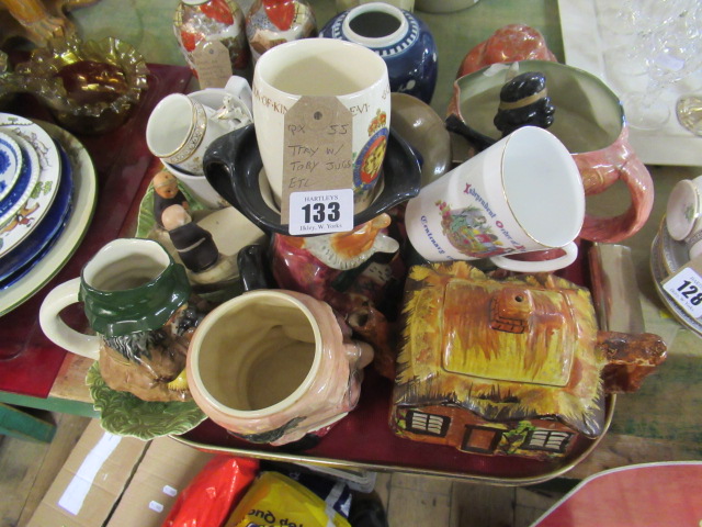 TRAY OF TOBY JUGS ETC Image