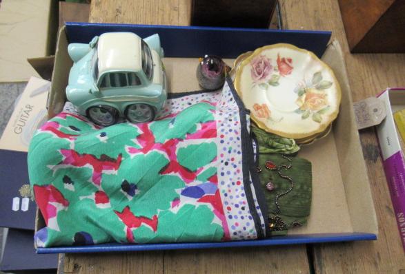 HAMMERSLEY SAUCERS TWO SCARVES (ONE JAEGER) AND ANOTHER Image