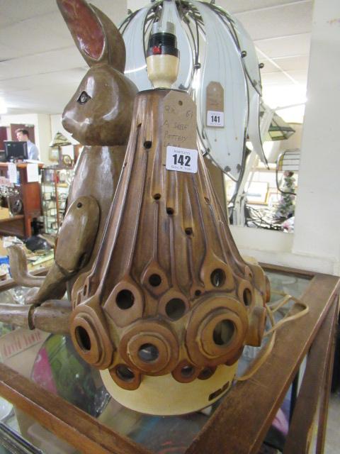 SHELF POTTERY CERAMIC LAMP Image