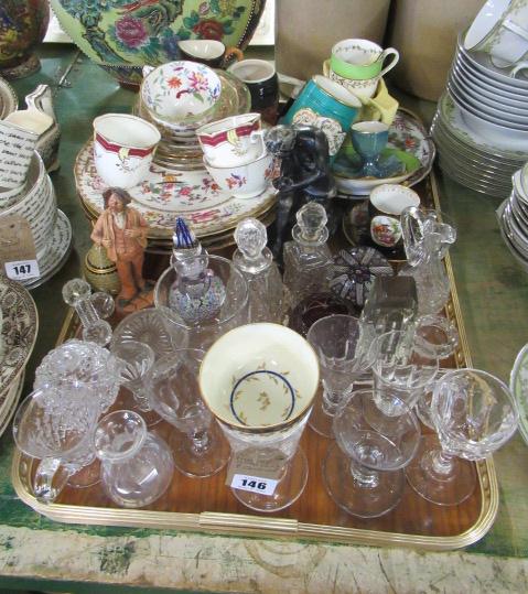 TRAY OF GLASS AND CERAMICS Image