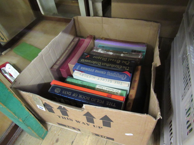 BOX OF FOLIO BOOKS Image