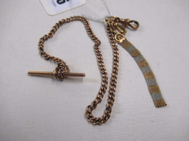 9CT GOLD CHAIN 12.4G AND A 15CT GOLD PART CHAIN 4 Image