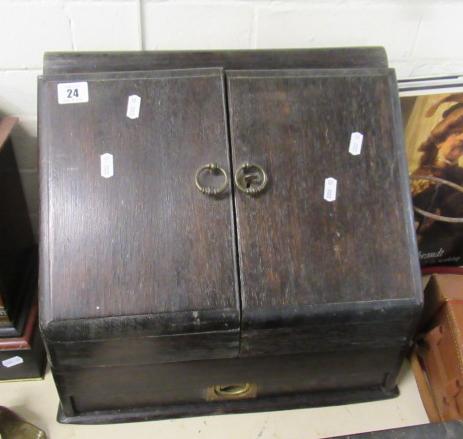 DARK WOOD LETTER RACK Image