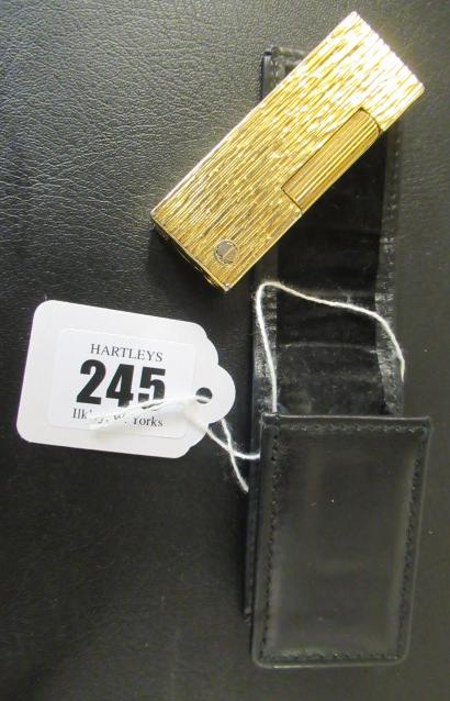 CASED DUNHILL GOLD PLATED LIGHTER Image