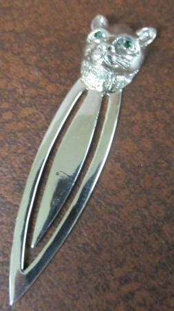 SILVER CAT BOOKMARK Image