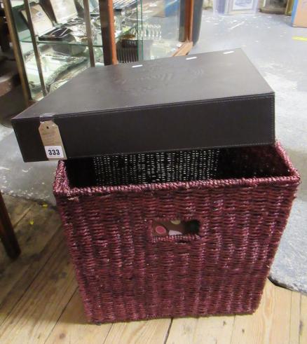 HARRODS WICKER HAMPER BOX Image