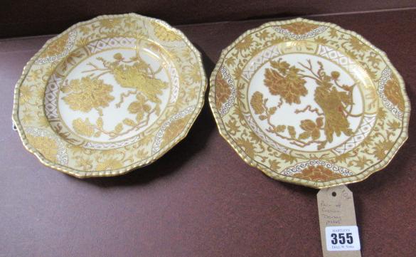 PAIR OF CROWN DERBY PLATES Image