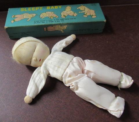 VINTAGE BOXED SLEEPY BABY DOLL Image