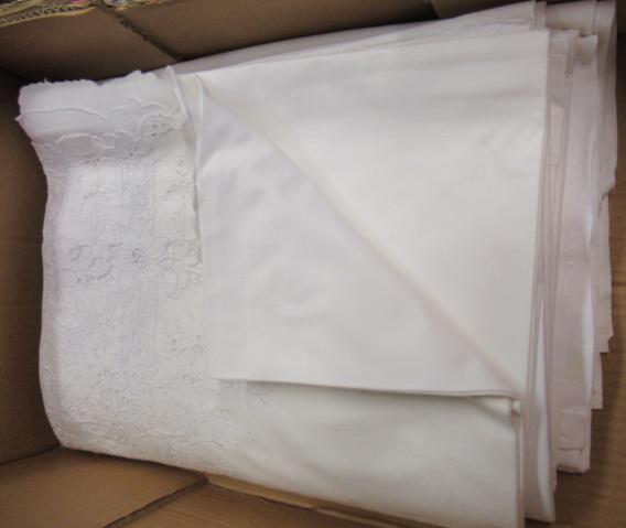 FIVE EMBROIDERED SINGLE SHEETS Image
