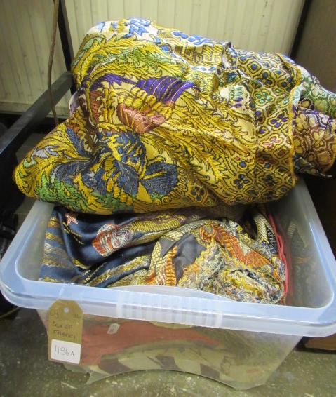 BOX OF FABRICS Image