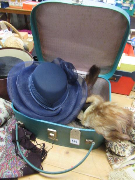 ANTLER CASE WITH HAT AND FURS Image