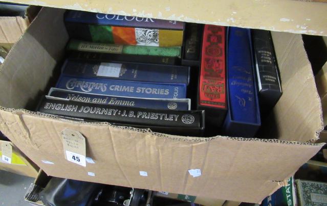 BOX OF FOLIO BOOKS Image