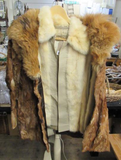 WHITE MINK AND LEATHER JACKET AND ANOTHER Image