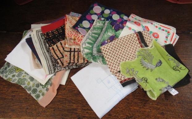 COLLECTION OF SILK AND ACETATE HANDKERCHIEFS Image