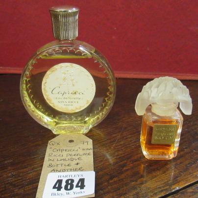 CAPRICCI  NINA RICCI PERFUME IN LALIQUE BOTTLE AND ANOTHER Image