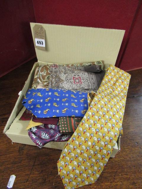 GENTS SILK SCARVES AND TWO TIES Image